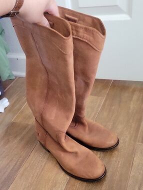 Frye Tall Cognac Leather Over-the-Knee Boots